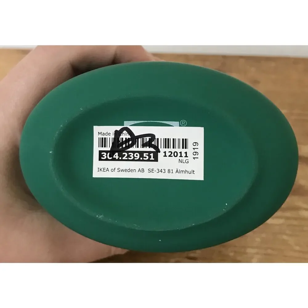Set Lot 34 IKEA EKOLN Emerald Green Porcelain Vases Wedding Place Settings